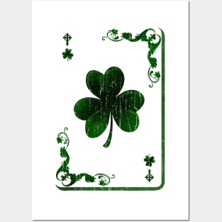 clover card Saint Patrick's Day Posters and Art